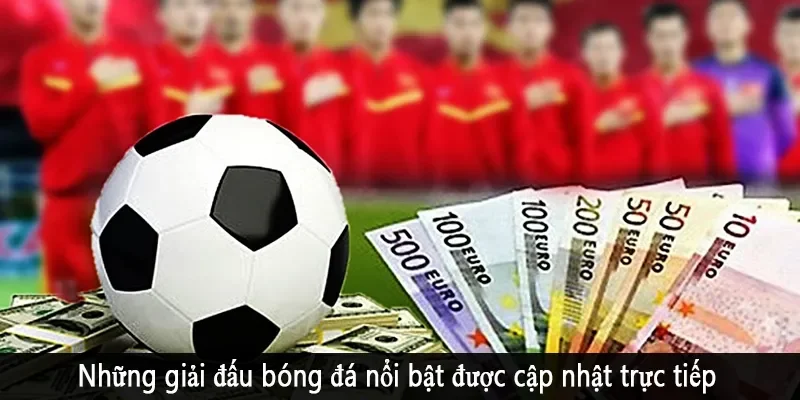 Những giải đấu bóng đá nổi bật được cập nhật trực tiếp